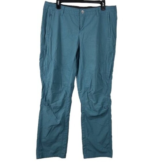 Kuhl Women’s Spire Roll-up Pants Deep Harbor Blue Sz 14 Short Hiking Gorpcore - Picture 1 of 13